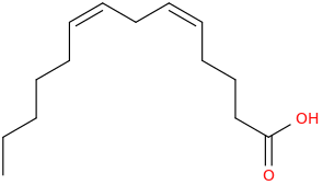 5,8 tetradecadienoic acid, (5z,8z) 